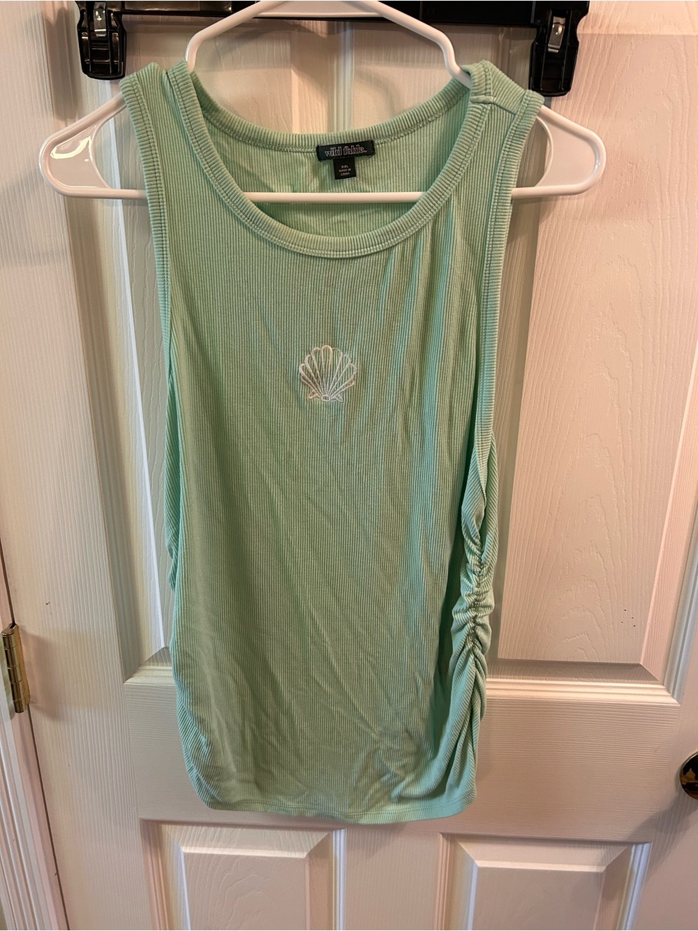 wild fable Mint Green Ribbed Shell Tank
